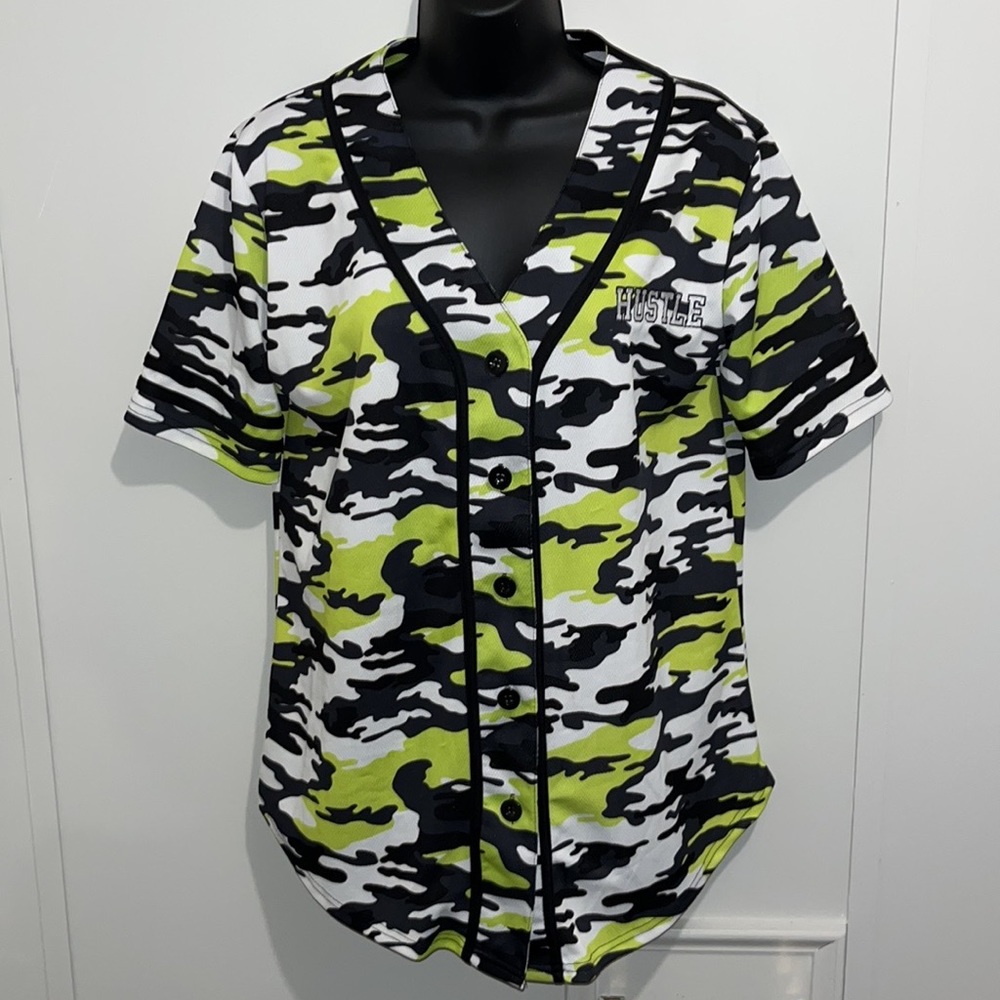 Oversized Camouflage Jersey Tee